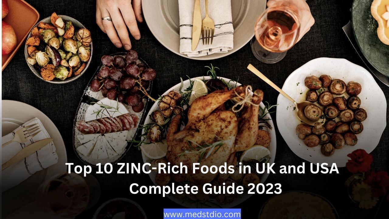 Top 10 zinc rich food in USA and UK