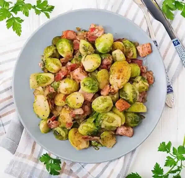 crispy balsamic brussel sprouts